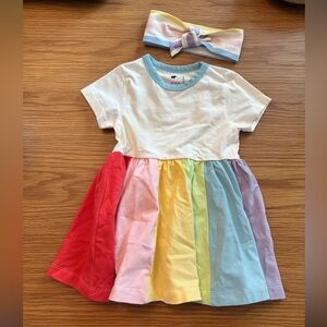 SOLD Monica & Andy Kids Colorful Rainbow Dress Baby Size 12-18 months